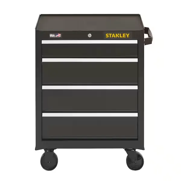 Stanley 26 in. W x 18 in. D 4-Drawer Rolling Tool Chest STST22744BK