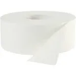 JRT Bath Tissue, Jumbo, 2-Ply, White, 1000 ft/Roll, 12 Rolls/Carton