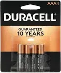 Duracell Coppertop Alkaline AAA Batteries