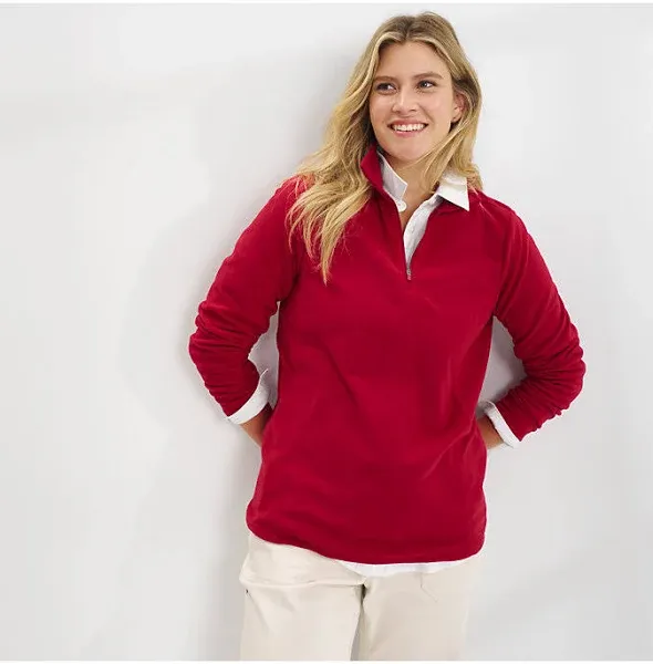 Lands End Womens Quarter Zip Pullover