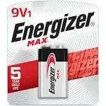 ENERGIZER Max Alkaline 9v Batteries