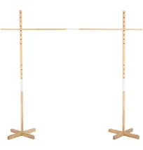 Hey! Play! Limbo Game for Kids and Adults - Outdoor Games with Wooden Limbo Pole, Base, and Carrying Bag - Fun Games for The Whole Family