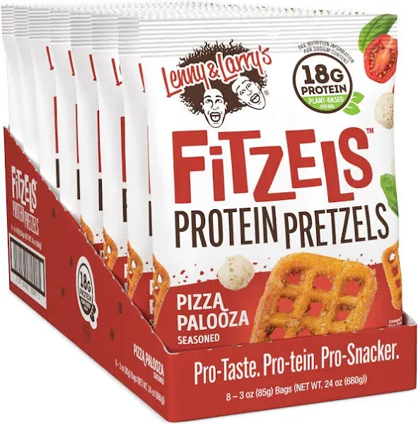 Lenny & Larry's, Fitzels , Protein Pretzels, Pizza Palooza