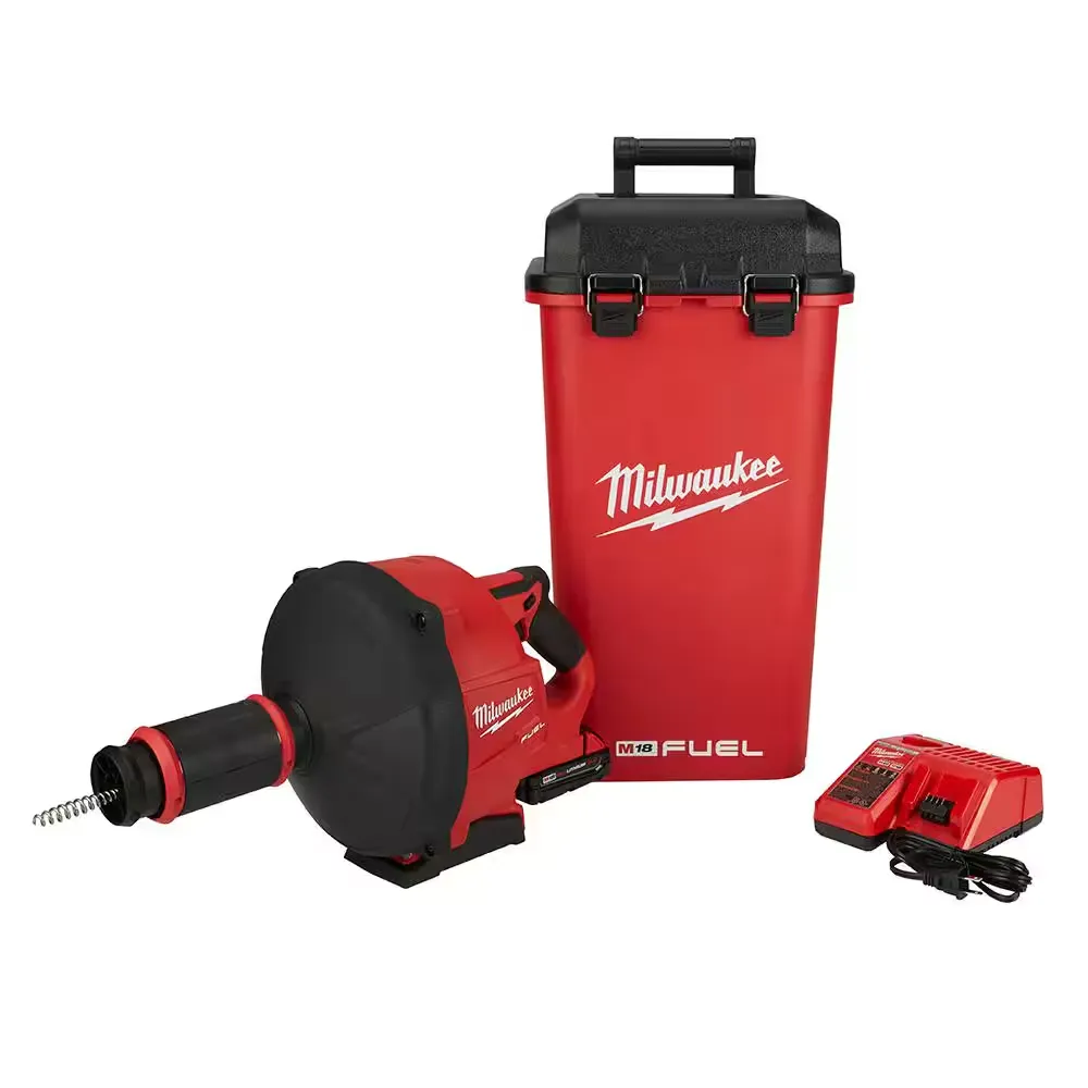 Milwaukee 2772A-21 M18 Fuel Drain Snake /w Cable Drive Kit