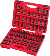 SUNEX TOOLS 3569 84 Piece 3/8&#034; Dr. Master Hex Bit Impact Socket Set NEW