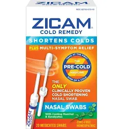 Zicam Cold Remedy Nasal Swabs