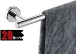 JQK Chrome Towel Bar, 18 Inch 304 Stainless Steel Thicken 0.8Mm Towel Rack Bathr