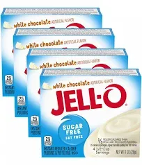 Jell-O Instant Sugar Free White Chocolate Pudding & Pie Filling, 1 oz