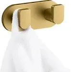 Kohler K-73146 Composed Double Robe Hook Vibrant Brushed Moderne Brass