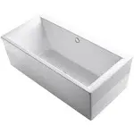 6366-0 Stargaze 72-Inch X 36-Inch Freestanding Bath with Straight Shroud and Cen