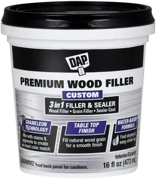 Premium Wood Filler 16 oz. White (4-Pack)