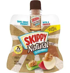 SKIPPY Creamy Peanut Butter Individual Squeeze Packs 1.15 Ounce 8 Pouches