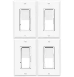 Dimmer Light Switch,Greencycle Single Pole/3 Way Dimmer Switch for Dimmable 150w LED CFL Light,600W Halogen and Incandescent,15A 120V,Neutral Wire