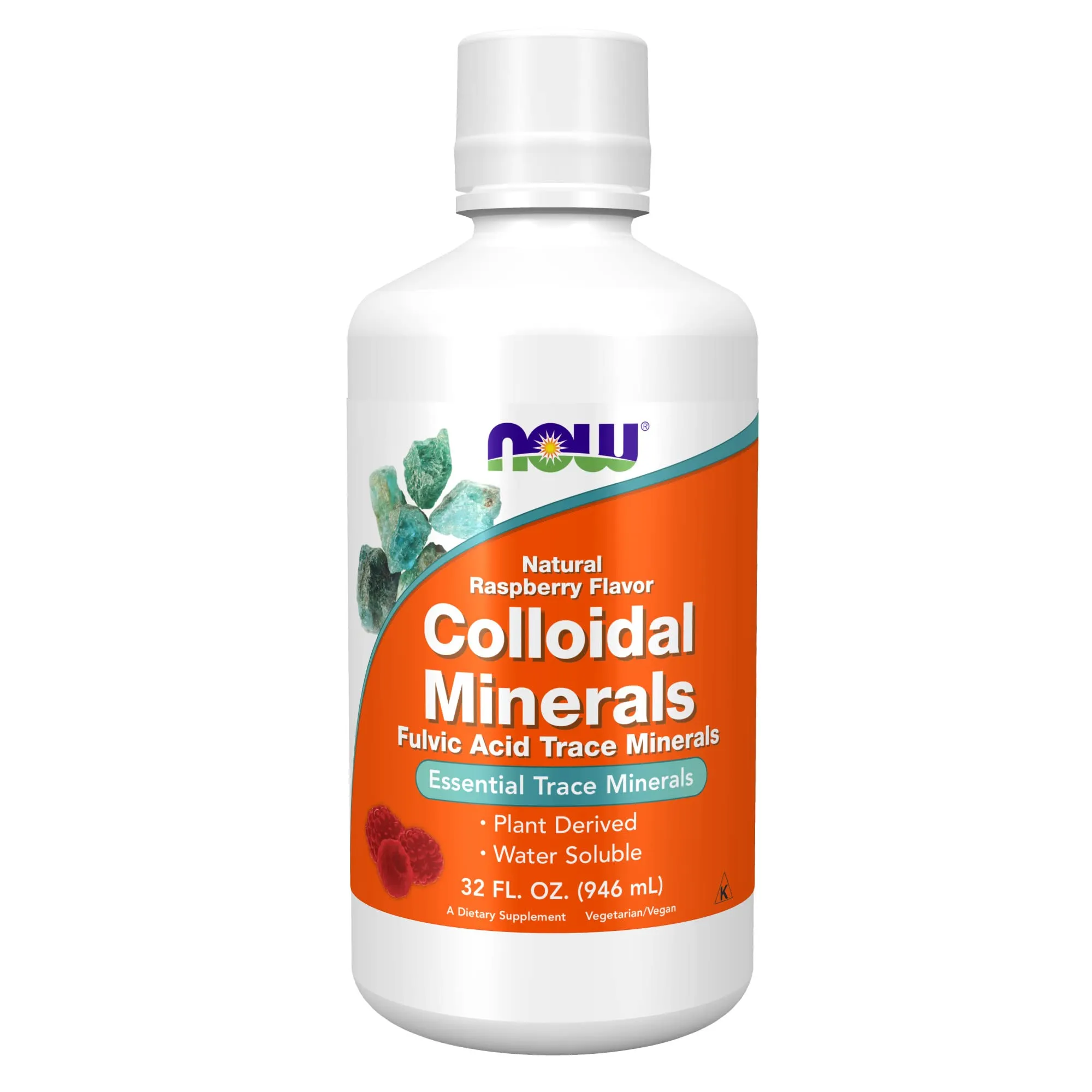 Now Foods Colloidal Minerals, Raspberry, 32 fl oz