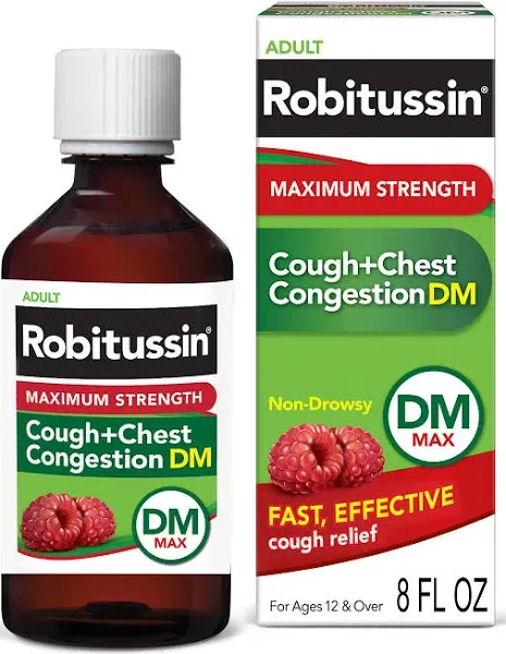 Robitussin Cough + Chest Congestion DM Maximum Strength