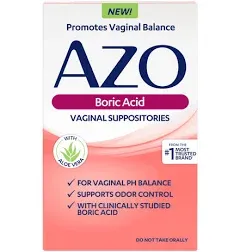 AZO Boric Acid Vaginal Suppositories