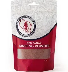 Red Panax Ginseng Powder with Natural Ginsenosides (8 oz)- Supports Healthy Energy, Vitality, Mood and More, Korean Panax Ginseng Root Powder for Smoothies, Coffee or Drinks (1 Pack)