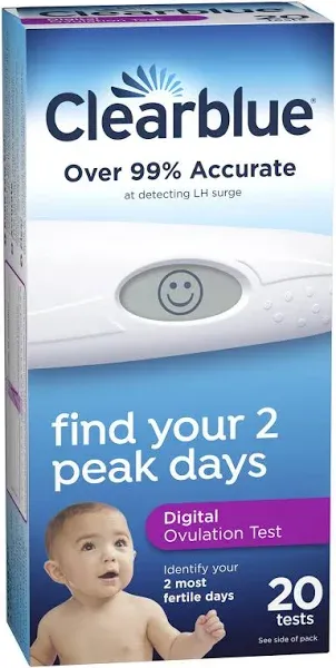 Clearblue Advanced Digital Ovulation Test 10 Count Find Your 2 Peak Days