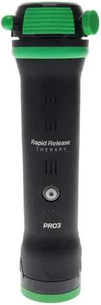 Rapid-Release Therapy™ PRO3, Black – Deep Tissue Vibration Muscle Massager – Handheld, Cordless Massager for Full Body Relief & Muscle Recovery – Large Muscles & Sensitive Areas – Rechargeable Battery