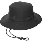 Adidas Hat Mens L/XL Large Black Bucket UPF 50 Aeroready