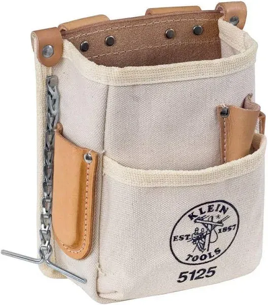 Klein Tools 5125 5 Pocket Tool Pouch Canvas