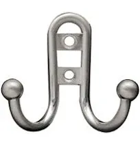 Liberty Hardware Brainerd Double Robe Hook Zinc Die Cast B46115J-SN-C