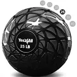 Yes4All Slam Ball, 10-40lb Medicine Ball, Durable PVC Sand Filled Workout Dynamic Weighted Balls for Exercise Core Strengthen