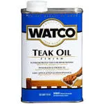 Watco 348746 Teak Oil Plus Stain, Quart, Hazelnut