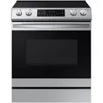 Samsung 6.3 Cu. ft. Slide-In Electric Range with Air Fry, Stainless Steel - NE63T8511SS