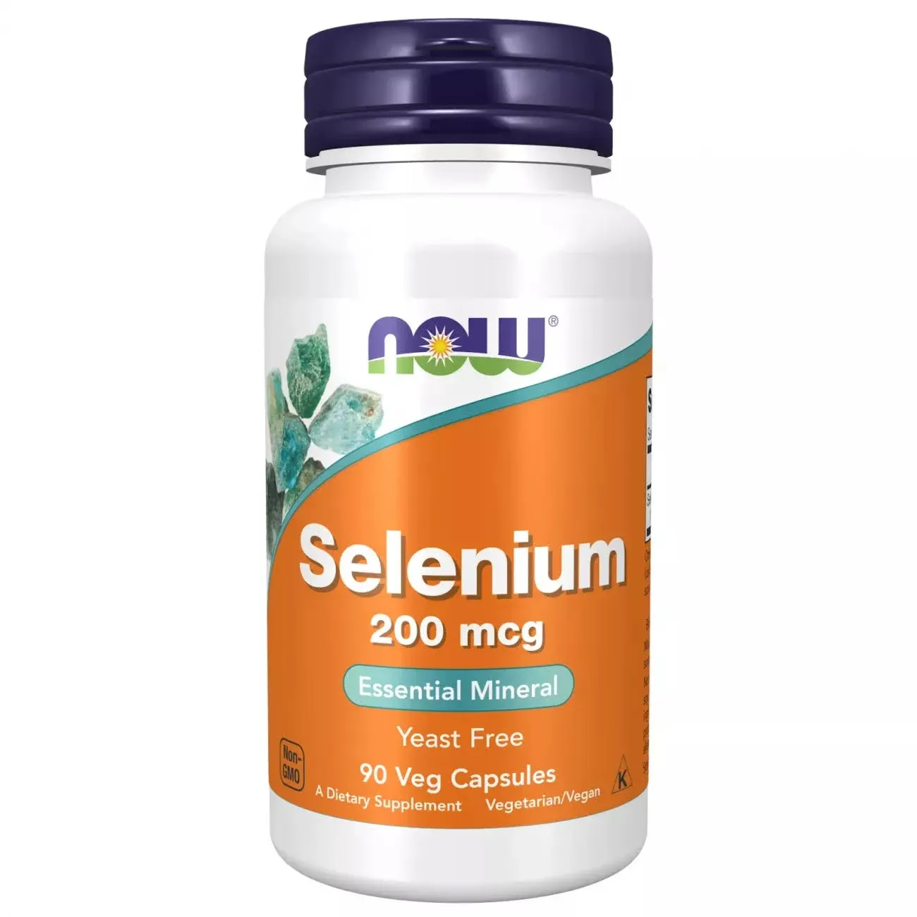 Now Selenium, 200 mcg, Essential Mineral, Capsules - 90 capsules