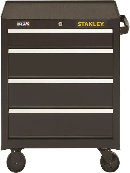 Stanley STST22744BK 300 Series 26 in. x 18 in. x 34 in. 4 Drawer Rolling Tool Cabinet - Black