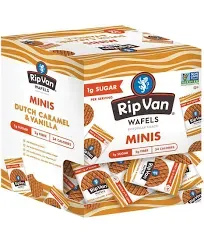 Dutch Caramel Mini Stroopwafels, Low Carb Snacks, Non GMO Snack, Keto Friendly, 