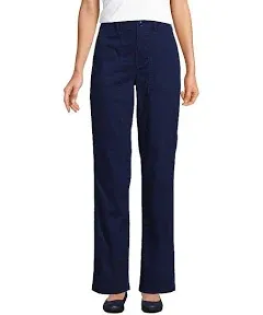 Lands' End Women's High Rise Chino Utility Straight Leg Pants