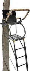 Outdoor Hunting Deer Ladder Tree Stand Muddy The Skybox Deluxe 20 Ft Safety Rail