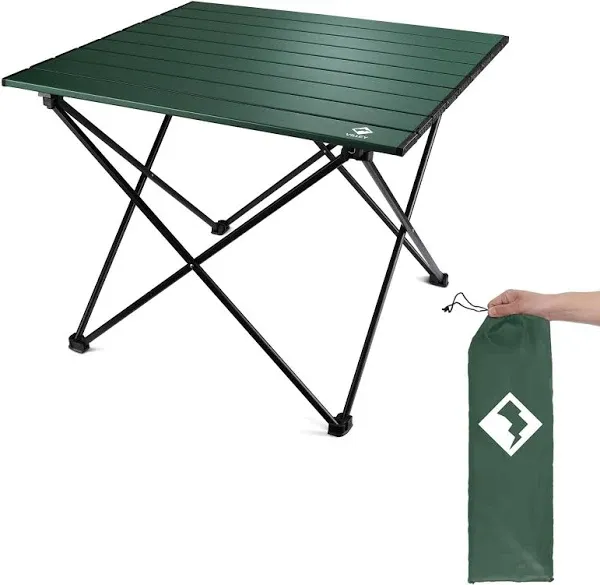 Ultralight Aluminum Folding Portable Camping Side Table with Carry Bag