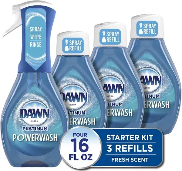 Dawn Ultra Platinum Powerwash Dish Spray, Apple - 473 ml