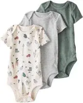 little planet by carter's unisex-baby 3-pack Short Sleeve Bodysuits Made With Organic Cotton