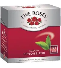 Five Roses Ceylon Tagless Tea Bags (102 Bags)