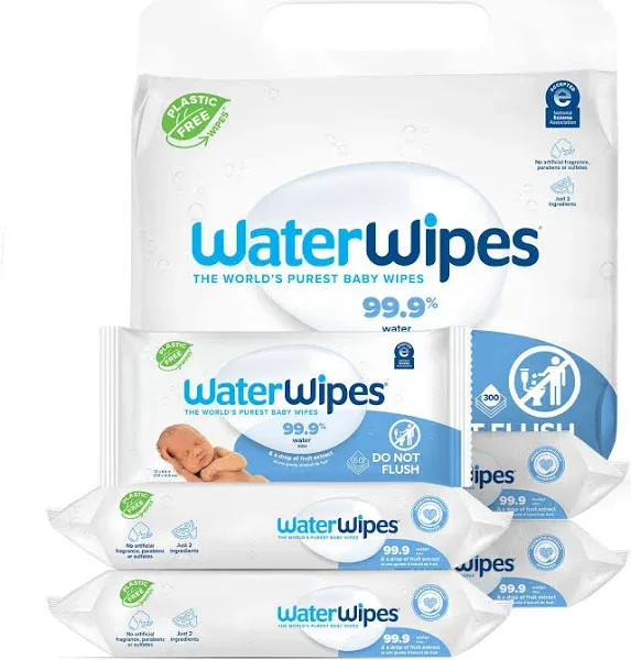 Waterwipes 99.9% Water Based Baby Wipes