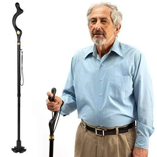 Medical King Walking Cane for Men and Walking Canes for Women Special Balancing - Cane Walking Stick Have 10 Adjustable Heights - Self Standing