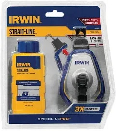 Irwin Strait-Line Chalk line  and chalk  blue   NEW!!!!!!