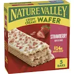 Nature Valley Strawberry Crispy Creamy Wafer Bars 5 Count / 1.3 oz