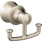 Moen YB2103BN Dartmoor Double Robe Hook - Brushed Nickel