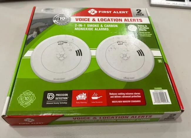 First Alert Precision Detection, 2 Pack Smoke and Carbon Monoxide Alarm 01808T