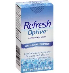 Refresh Optive Lubricant Eye Drops, Great Value! - 2 pack, 0.5 fl oz bottles