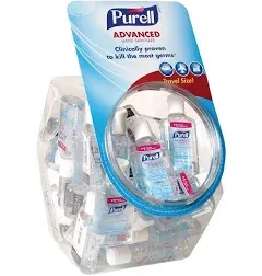 PURELL Hand Sanitizer: Gel, Squeeze Bottle, 2 oz, Citrus, Ethyl Alcohol, 24 PK