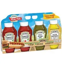 Heinz Picnic Pack Ketchup - 3 pack, 16.5 fl oz bottles