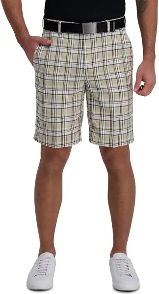 Haggar Men's Big & Tall Cool 18 Pro Graphic Windowpane Short