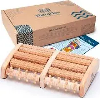 TheraFlow Dual Foot Massager Roller (Large) Relieve Plantar Fasciitis