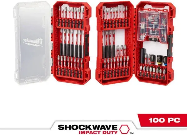 Milwaukee 48-32-4083 Shockwave Impact Duty Alloy Steel Drill and Screw Driver Bit Set (100-Piece)